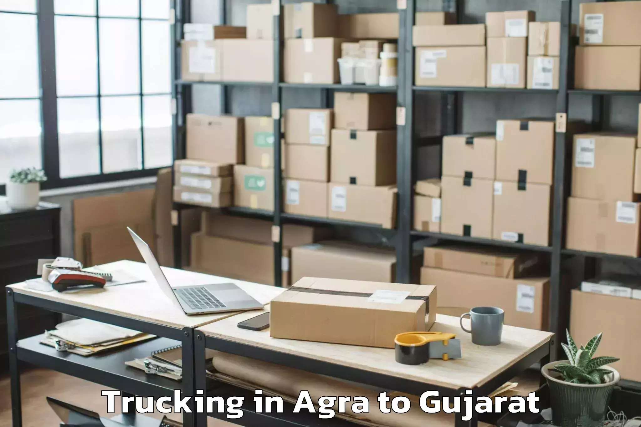 Book Agra to Kanodar Trucking Online